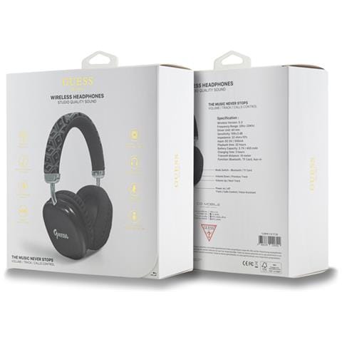 Cuffie Bluetooth 5.3 Gcube Compatibili Siri Certificate Ipx4, Nero - Foto 3