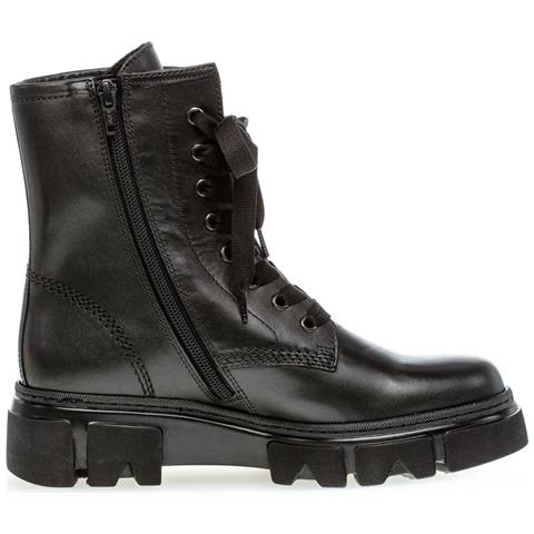 Black Casual Closed Booties Stivaletti Pelle Scarpe Donna Nero Eu 37, 51.730.27 - Foto 2