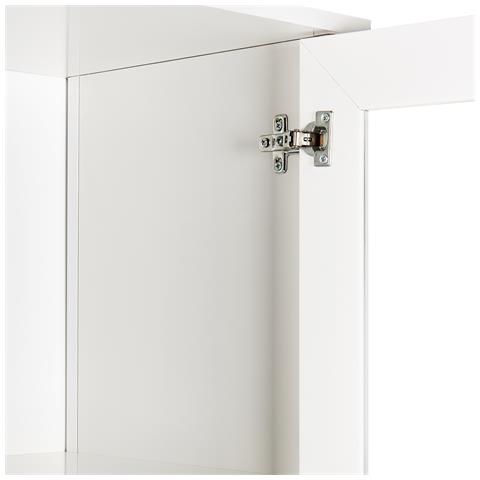 Vetrina In Vetro Nornalup 80 Cm Bianco - Foto 7
