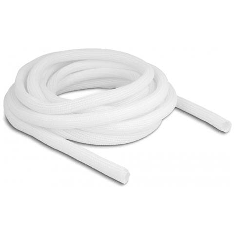 Manicotto intrecciato con chiusura automatica 5 m x 13 mm bianco - Foto 1
