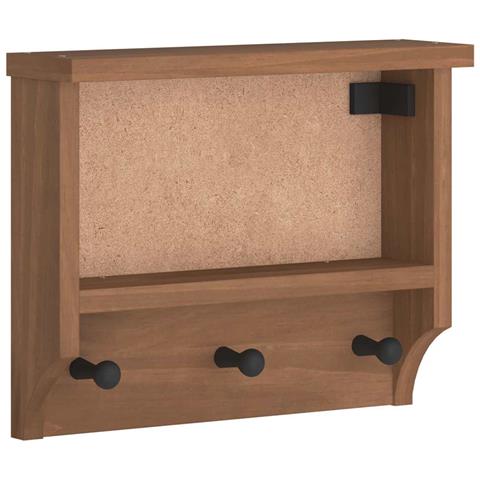 Appendiabiti Da Parete Sandnes 45x12x35 Cm In Legno Di Pino - Foto 2