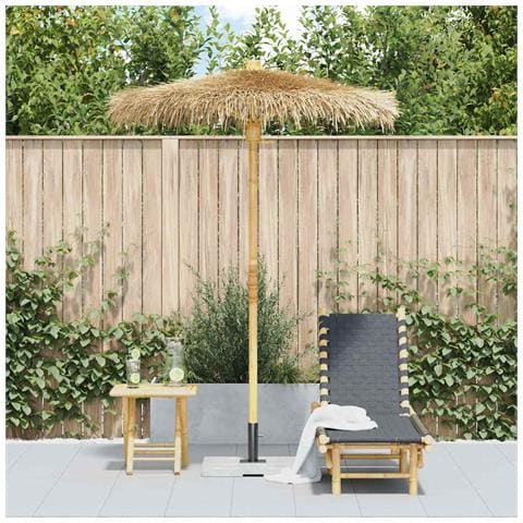 Ombrello Tiki Con Baldacchino A Foglia Di Banana 150 Cm Bambù - Foto 3
