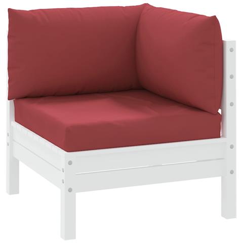 Cuscini Per Pallet 3 Pz Rosso Vino In Tessuto Oxford - Foto 2