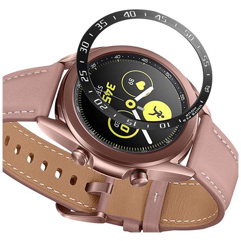 Anello Della Lunetta Nero E Bianco Per Galaxy Watch 3 Da 41 Mm - Acciaio Inossidabile - Foto 2