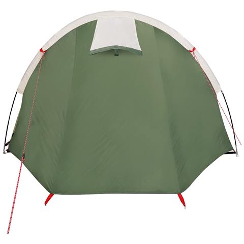 Tenda da Campeggio a Tunnel per 4 Persone Verde Impermeabile - Foto 9