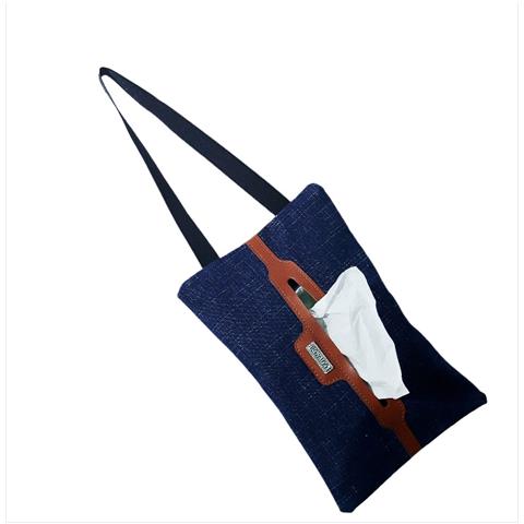 Elegante Porta Fazzoletti Da Auto In Denim - Comodo E Creativo - Foto 2