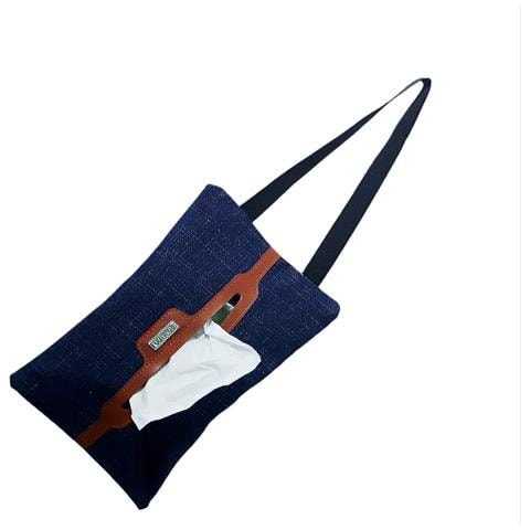 Elegante Porta Fazzoletti Da Auto In Denim - Comodo E Creativo - Foto 3