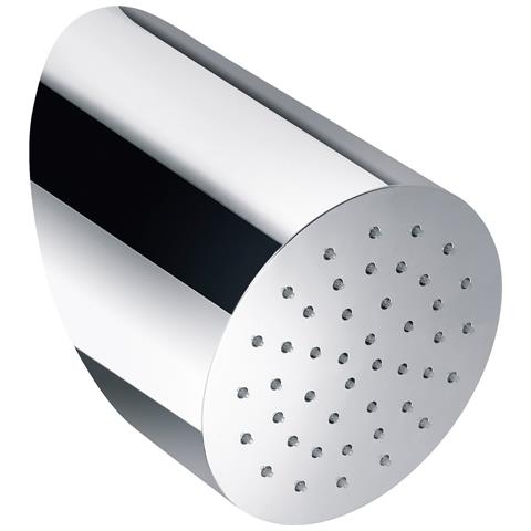 Soffione Doccia A Muro Inclinato Tondo D15.5 Cm In Acciaio Inox Tubico Wellness T34400 Cromato - Foto 1