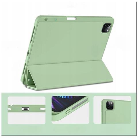 Custodia Protettiva A Libro Per Ipad Air 4 Pro 11 2019/20/21 Verde - Foto 2