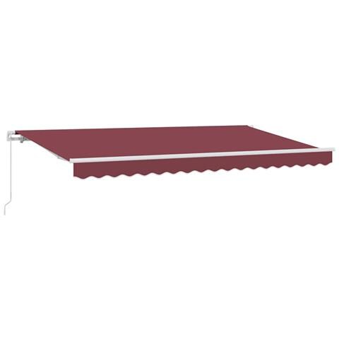 Tenda Retrattile Borgogna 400 x 200 cm Poliestere e Alluminio - Foto 1
