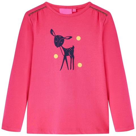 Maglietta da Bambina a Maniche Lunghe Fucsia 104 - Foto 1