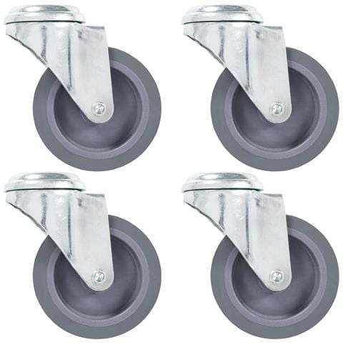 Ruote Girevoli Con Foro Per Bulloni 4 Pz 75 Mm - Foto 2