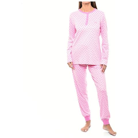 Pigiama Da Donna In Cotone A Maniche Lunghe Klp1 - Foto 1