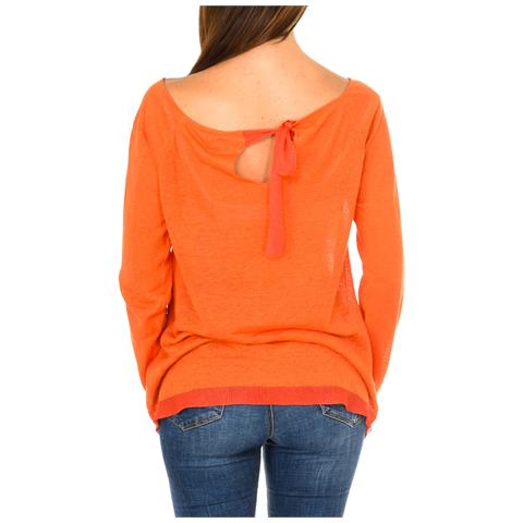 Maglione In Lino A Maniche Lunghe C5w81-yu Da Donna - Foto 2