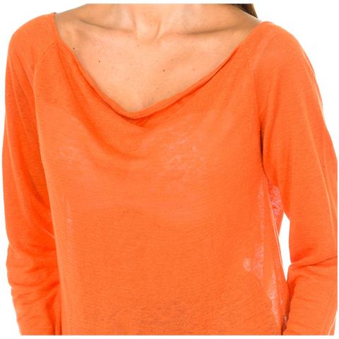 Maglione In Lino A Maniche Lunghe C5w81-yu Da Donna - Foto 3