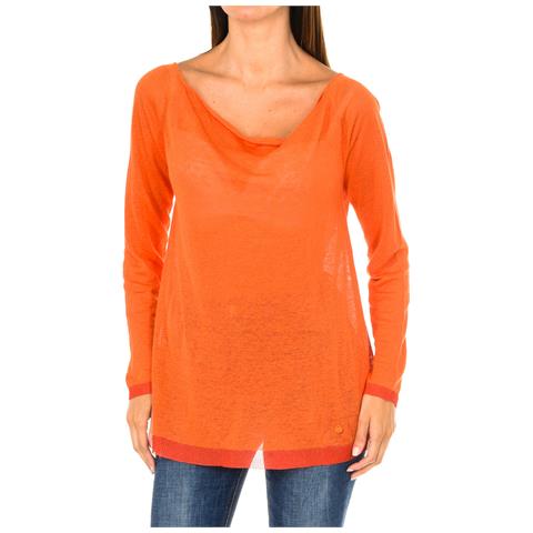 Maglione In Lino A Maniche Lunghe C5w81-yu Da Donna - Foto 1