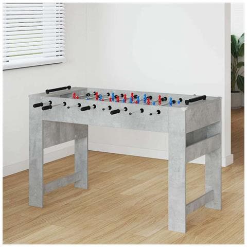 Tavolo da Foosball Grigio Cemento 125 x 60,5 x 80 cm - Foto 2