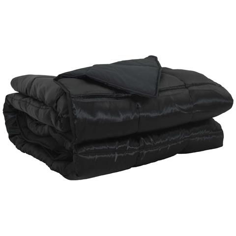 Piumone Completo Annuale Nero 200 x 155 cm Satin e Micropile - Foto 1