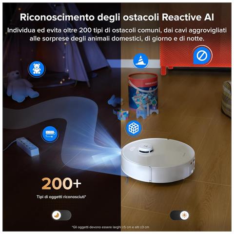 Qrevo Curv 2 Flow Robot Aspirapolvere Lavapavimenti, 270 mm Rullo Autopulente SpiraFlow, 20.000 Pa, Lavaggio Con Acqua Calda a 75 °C Bianco - Foto 8
