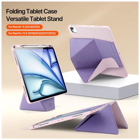 Cover per iPad Air 13 (2025) - Pelle /PU, Rosa - Foto 2
