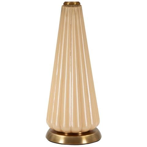 Lampada Da Tavolo Perly -a- In Vetro Perlato Rigato Con Paralume In Velluto Ø 36,5 Cm - Foto 2