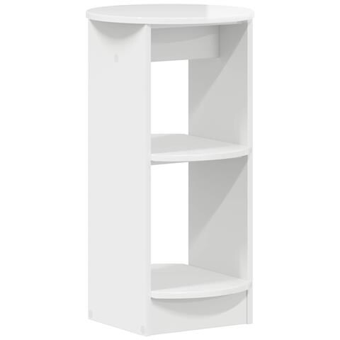 Mobile laterale Bianco Lucido Legno ingegnerizzato - Foto 1