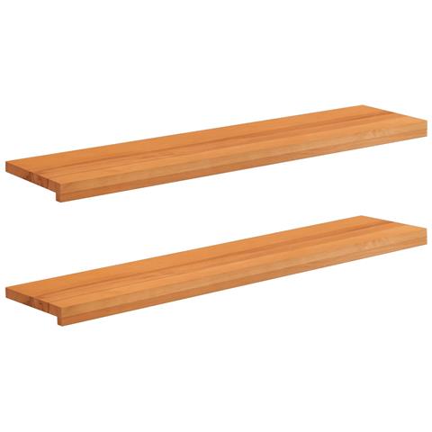 Tappeti per scale 2 pz 120 x 30 x 2 cm Marrone Chiaro - Foto 1