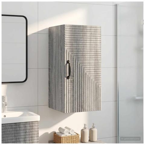 Armadio da bagno a muro HAARLEM Sonoma grigio 30 x 31 x 59 cm - Foto 2