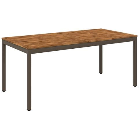 Tavolo da cena da giardino Naturale e Caffè 147 x 88,5 x 75 cm - Foto 1