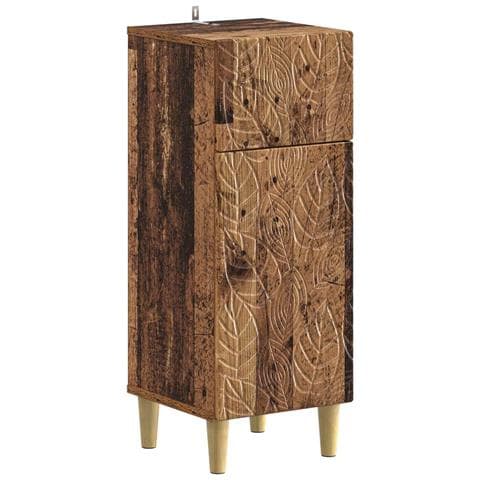 Set di armadietti da bagno in 3 pezzi DELFT Legno antico - Foto 9