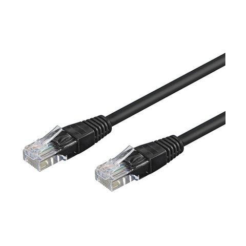 ICOC CCA6U-005-BK - Cavo di rete Patch in CCA Cat. 6 Nero UTP 0,5 mt - Foto 1