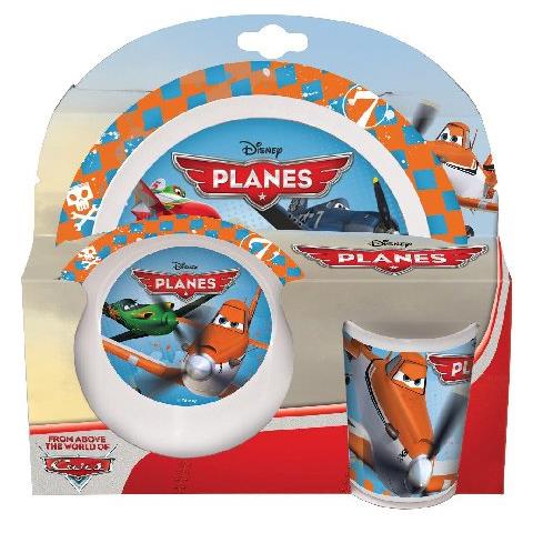 Planes - Set 2 Piatti E 1 Bicchiere In Plastica - Foto 1