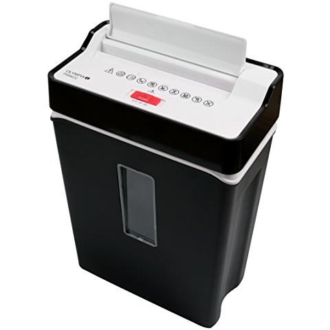 Distruggidocumenti a Particelle PS 54 CC Automatico con cestino da 13L capacità di 8 fogli - Nero - Foto 1