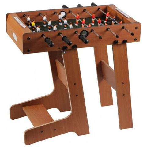 Calciobalilla In Legno Biliardino Richiudibile Cm. 69x71x36 Calcetto Salvaspazio - Foto 2