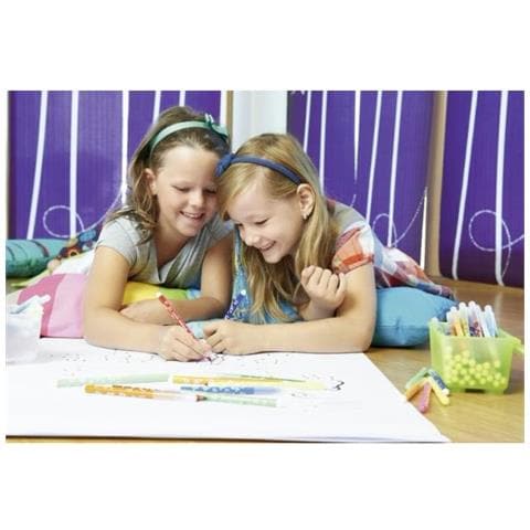 ilo Trio Thick Pastello Colorato 24 Pezzo[ i] Multi (ilo Trio Thick Colouring Pencils Pk24)  - Foto 2