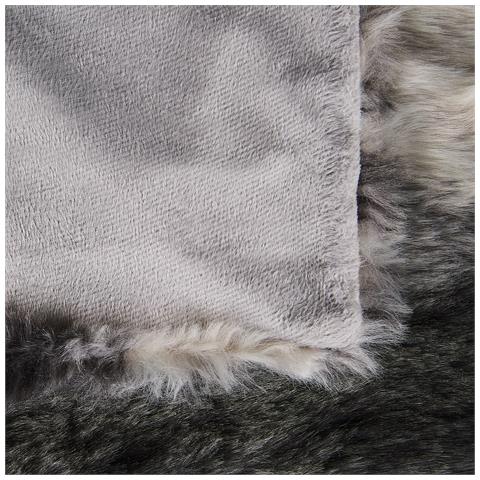 Coperta Di Plaid 150 X 200 Cm Grigia E Bianca Taza - Foto 12