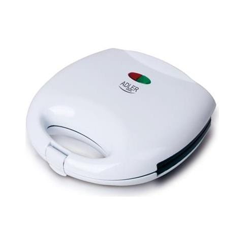 Sandwich Machine Ad 301 750 W, Numero Di Piatti 1, Numero Di Pasticcini 2, Bianco - Foto 1