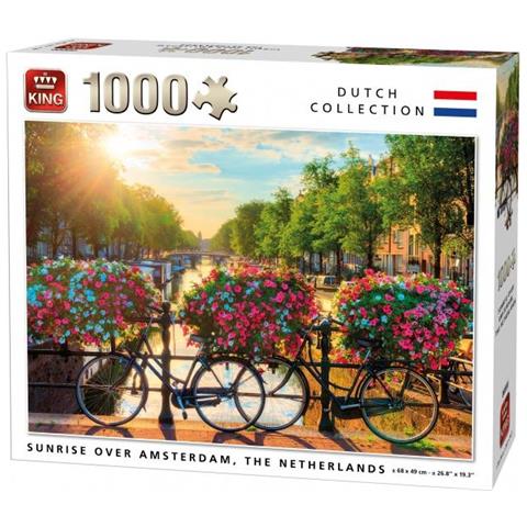 Puzzle Sunrise Su Amsterdam 1000 Pezzi - Foto 1