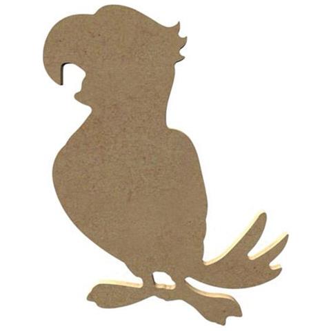 Pappagallo In Legno Mdf Da Decorare - 15 Cm - Foto 1