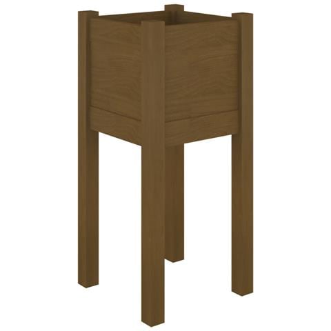 Fioriera Da Giardino Miele 31x31x70 Cm In Legno Di Pino - Foto 2