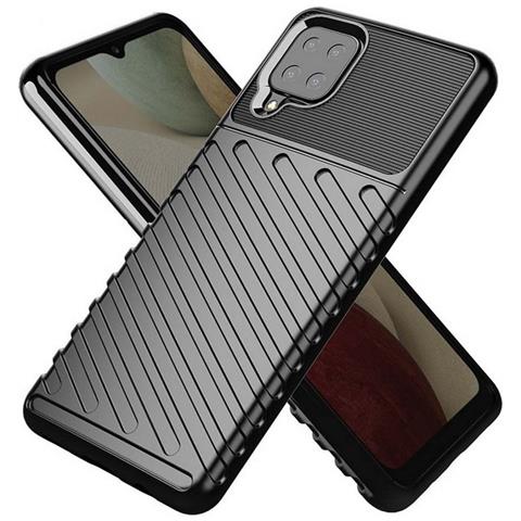 Thunder Custodia Tpu Silicone Cover Case Per Samsung Galaxy A12 - M12 Black - Foto 1