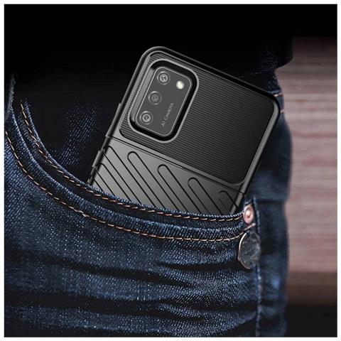 Thunder Custodia Tpu Silicone Cover Case Per Samsung Galaxy A12 - M12 Black - Foto 5