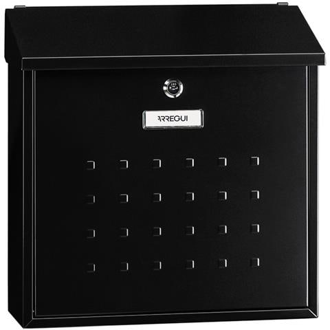 Premium Maxi E5614 Cassetta Postale Individuale In Acciaio, Di Grandi Dimensioni, Cassetta Della Posta Da Parete, (buste C4), Nero - Foto 1