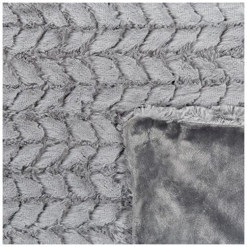 Coperta Saraswati 150 X 200 Cm Grigio Chiaro - Foto 2