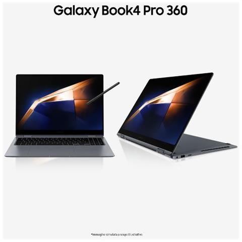 Notebook 2 in 1 Galaxy Book4 Pro 360 Monitor 16" Touch Screen WQXGA+ Intel® Core Ultra 7 155H Ram 16 GB SSD 1 TB Windows 11 Pro - Foto 1