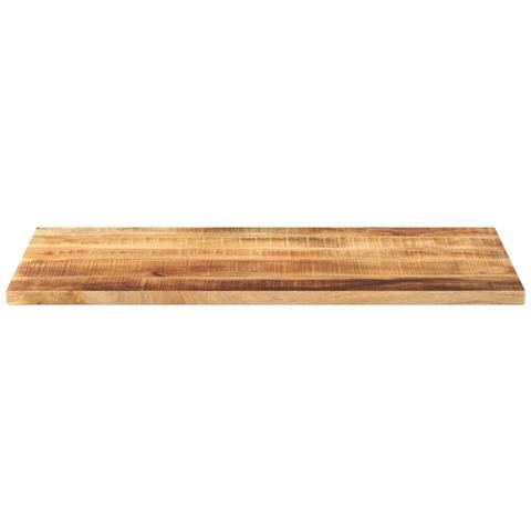 Piano Per Tavolo 100x60x2,5 Cm Rettangolare Legno Mango Grezzo - Foto 3