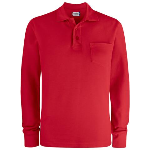 Basic Polo L /s Pocket Rosso Xs - Foto 1