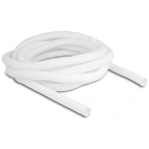 Manicotto intrecciato con chiusura automatica 5 m x 16 mm bianco - Foto 1