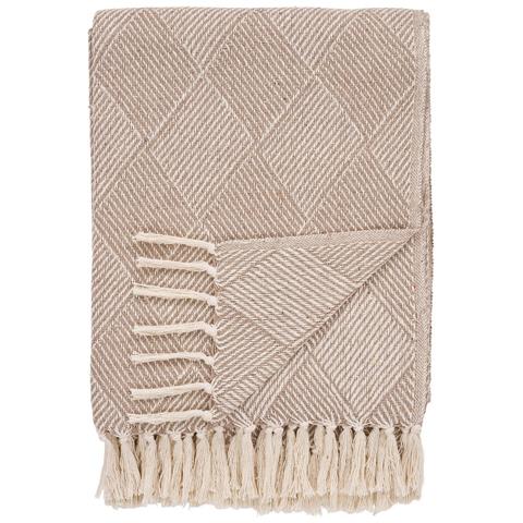 Plaid Bursa - Beige - Cotone - 130x180x0,5 Cm - Foto 1