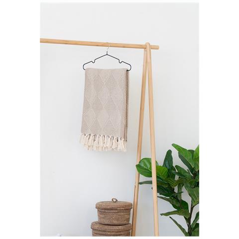 Plaid Bursa - Beige - Cotone - 130x180x0,5 Cm - Foto 3